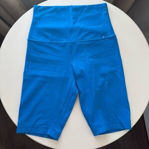 Lululemon Align Biker Shorts Blue High Rise Yoga Shorts Size 6 NWOT